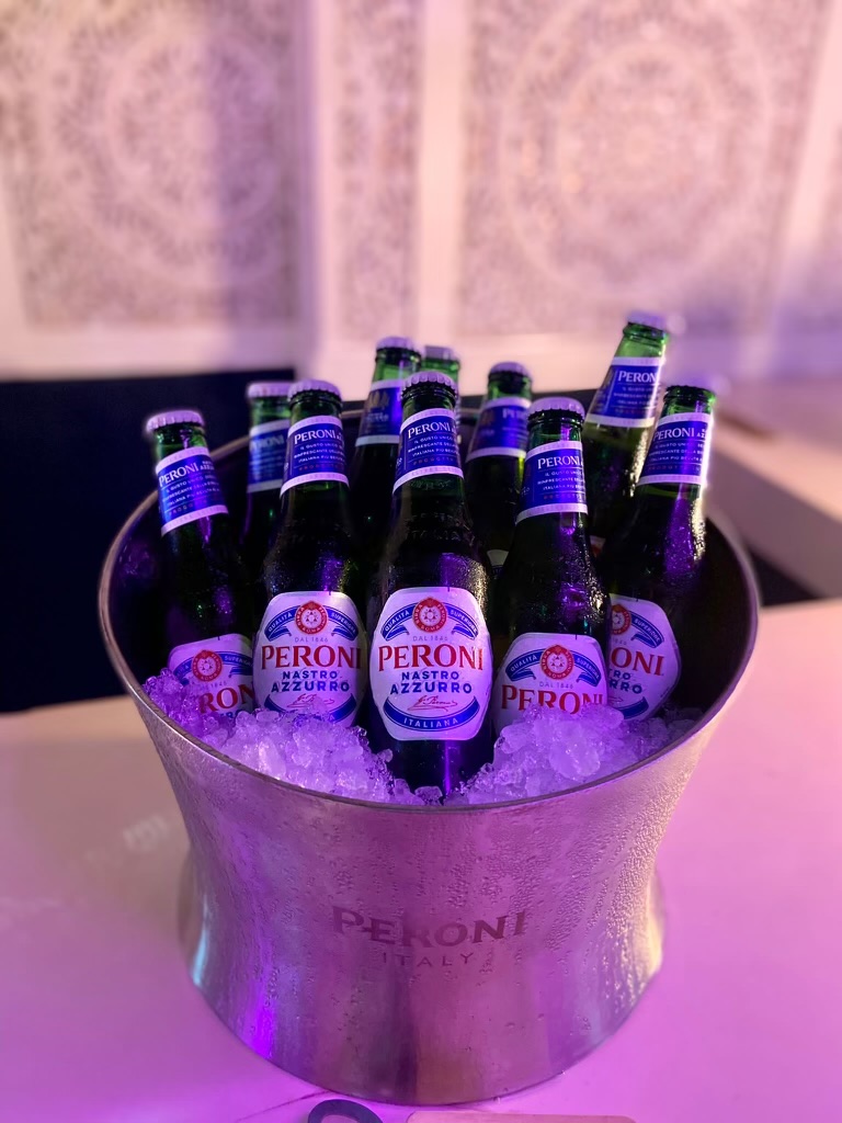 Ice-bucket beers ready for guests